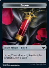 Blood // Spirit Cleric Double-Sided Token [Innistrad: Crimson Vow Tokens] | I Want That Stuff Brandon