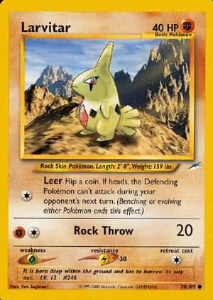 Larvitar (70/105) [Neo Destiny Unlimited] | I Want That Stuff Brandon