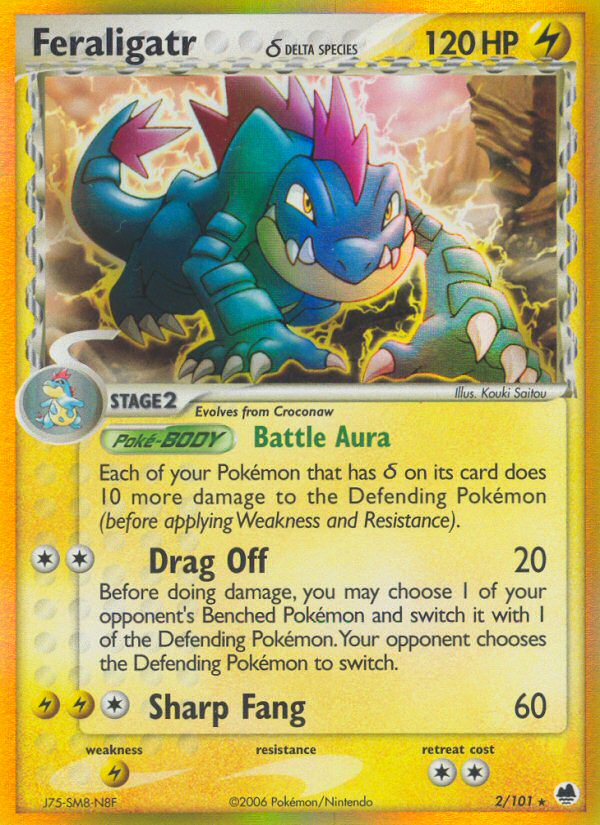 Feraligatr (2/101) (Delta Species) [EX: Dragon Frontiers] | I Want That Stuff Brandon