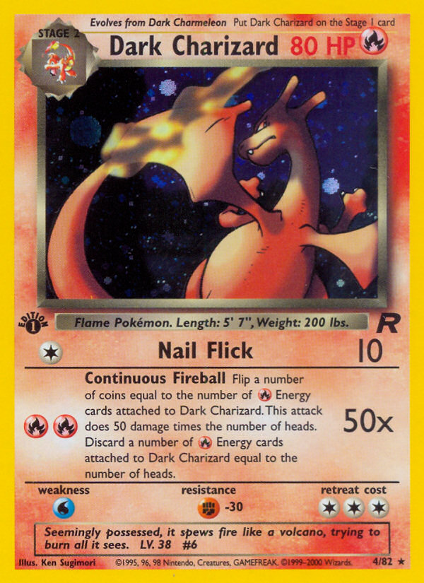 Dark Charizard (4/82) [Team Rocket 1st Edition] | I Want That Stuff Brandon