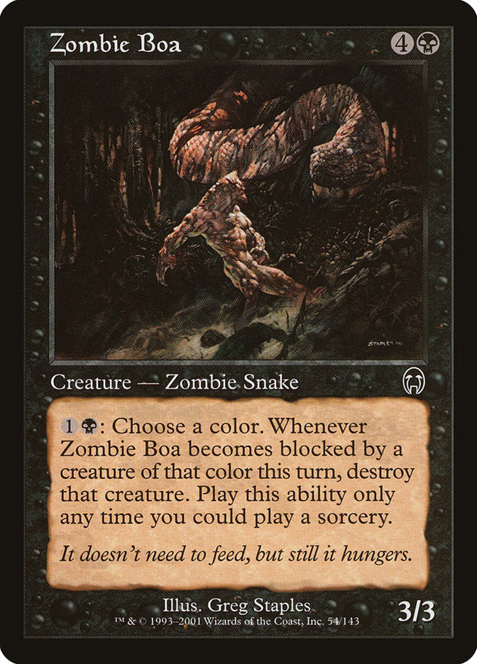 Zombie Boa [Apocalypse] | I Want That Stuff Brandon