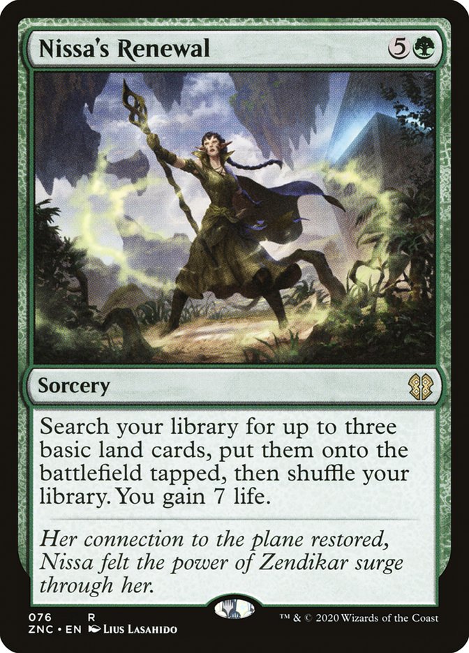 Nissa's Renewal [Zendikar Rising Commander] | I Want That Stuff Brandon