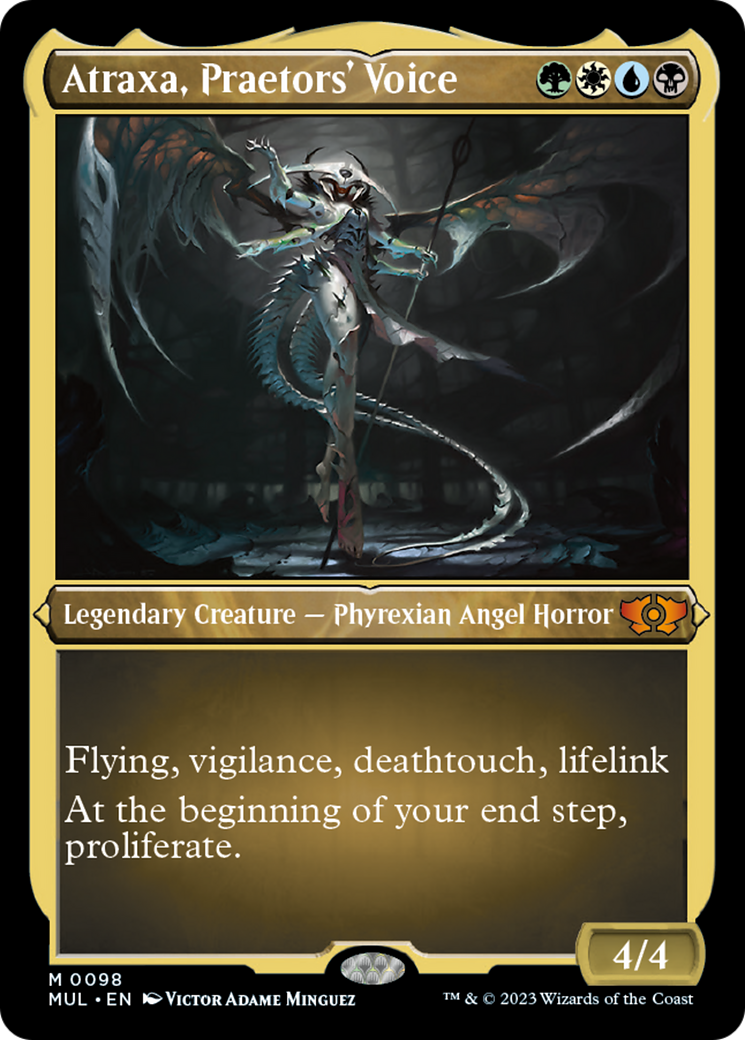 Atraxa, Praetors' Voice (Foil Etched) [Multiverse Legends] | I Want That Stuff Brandon