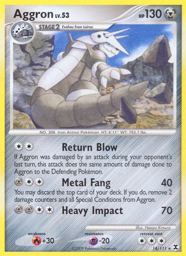 Aggron (14/111) [Platinum: Rising Rivals] | I Want That Stuff Brandon