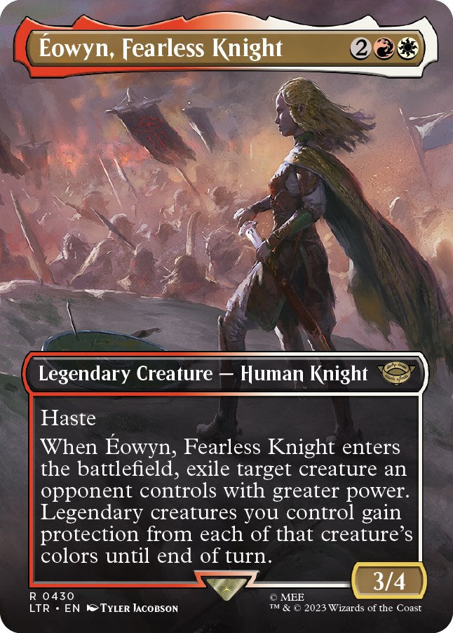 Eowyn, Fearless Knight (Borderless Alternate Art) [The Lord of the Rings: Tales of Middle-Earth] | I Want That Stuff Brandon