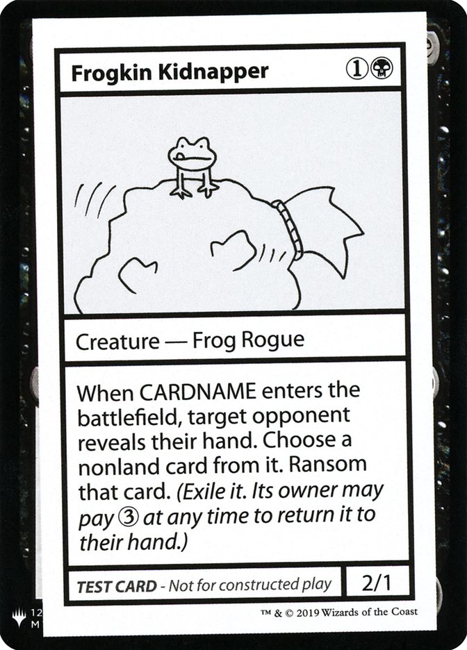 Frogkin Kidnapper [Mystery Booster Playtest Cards] | I Want That Stuff Brandon