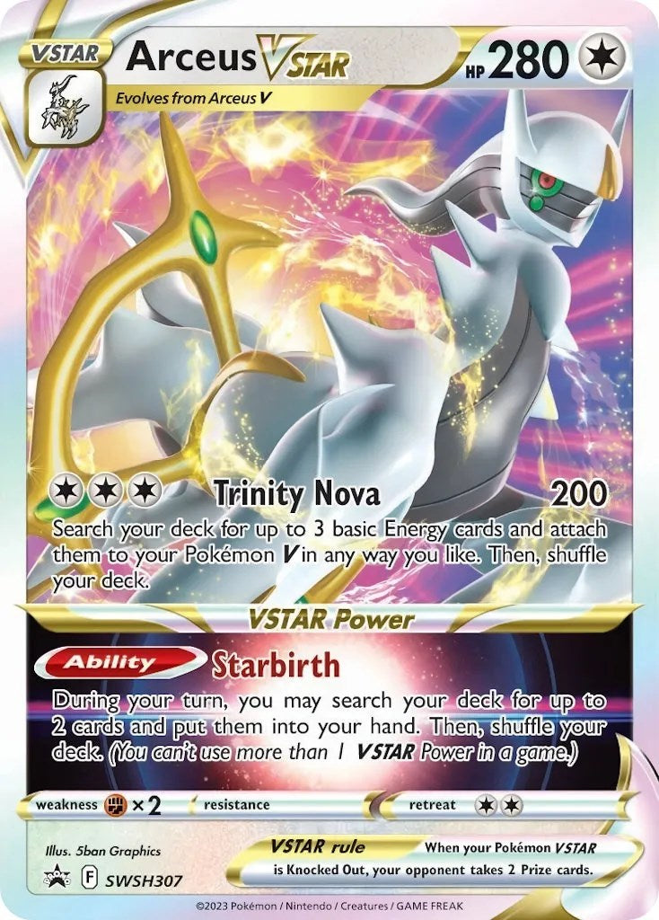 Arceus VSTAR (SWSH307) [Sword & Shield: Black Star Promos] | I Want That Stuff Brandon