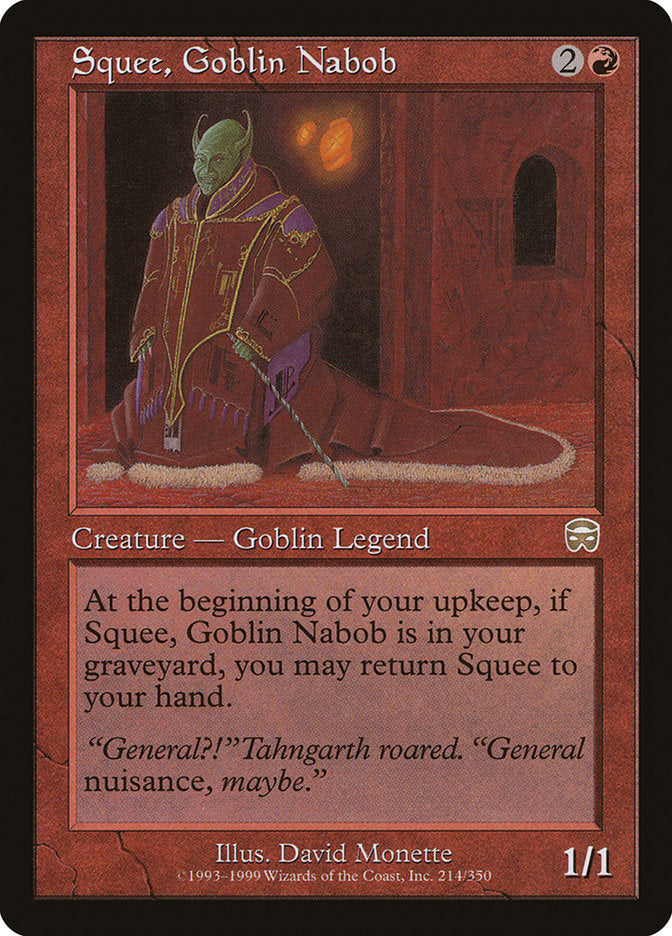 Squee, Goblin Nabob [Mercadian Masques] | I Want That Stuff Brandon