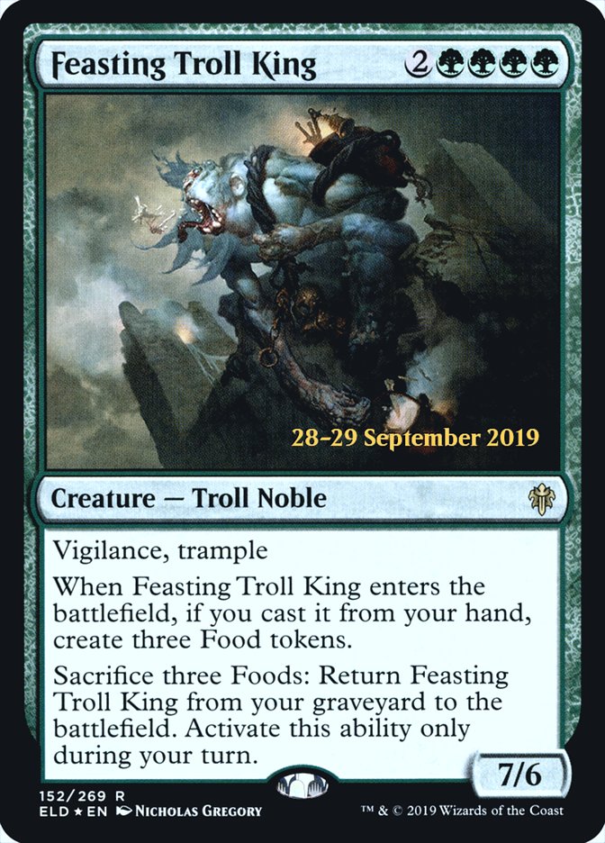 Feasting Troll King [Throne of Eldraine Prerelease Promos] | I Want That Stuff Brandon