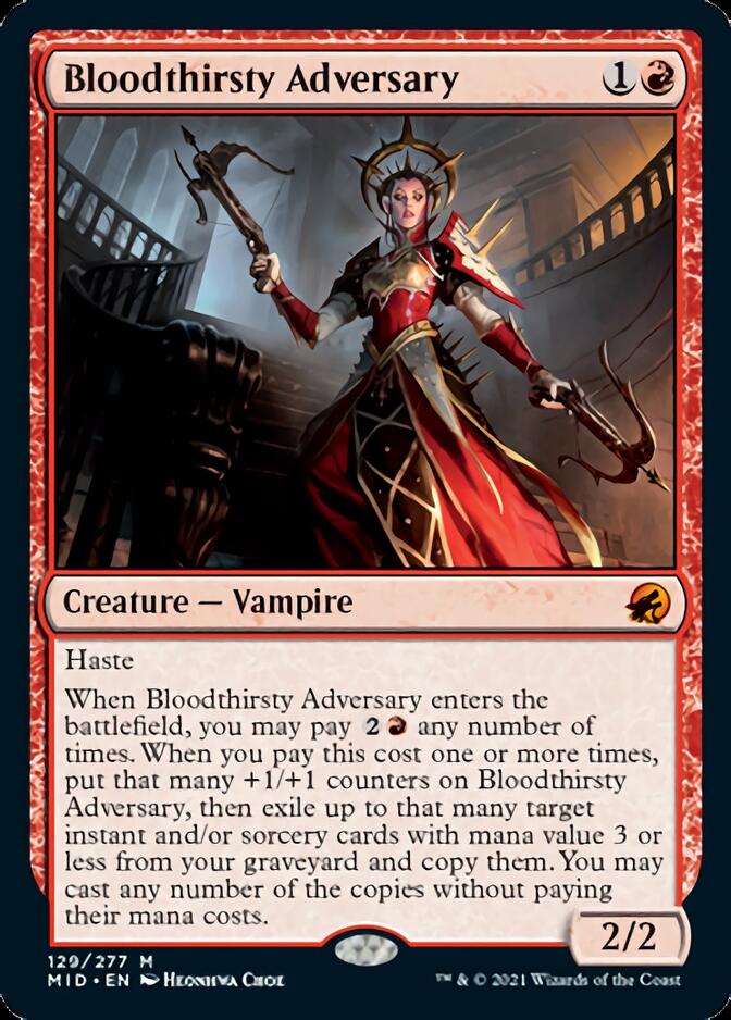 Bloodthirsty Adversary [Innistrad: Midnight Hunt] | I Want That Stuff Brandon