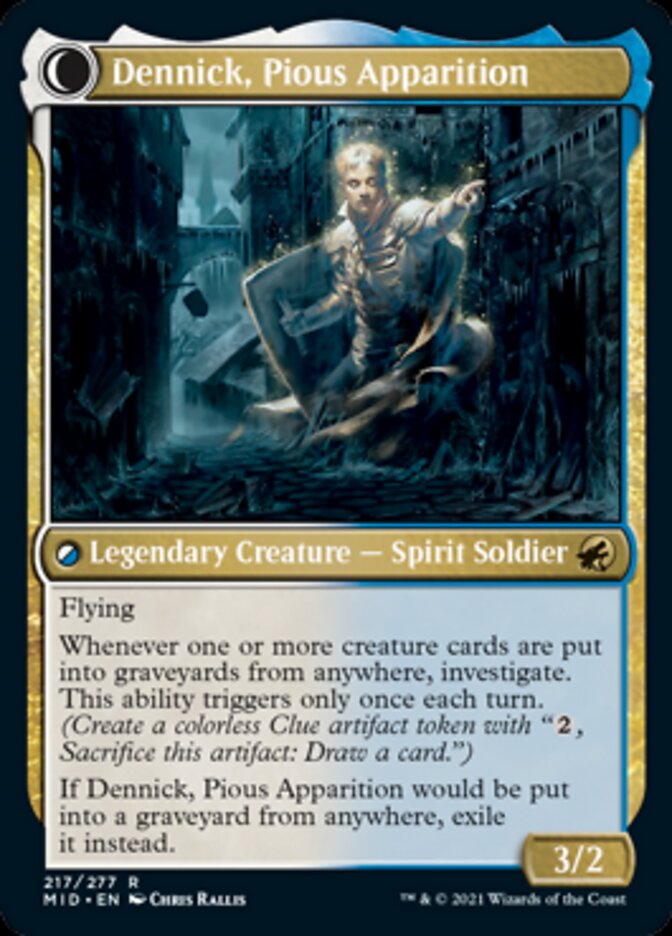 Dennick, Pious Apprentice // Dennick, Pious Apparition [Innistrad: Midnight Hunt] | I Want That Stuff Brandon