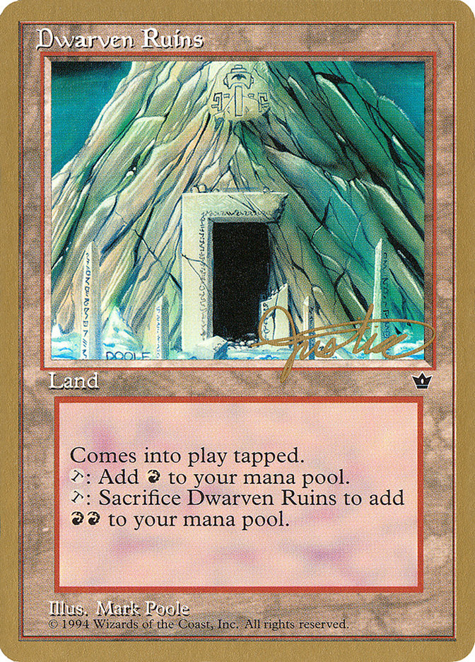 Dwarven Ruins (Mark Justice) [Pro Tour Collector Set] | I Want That Stuff Brandon