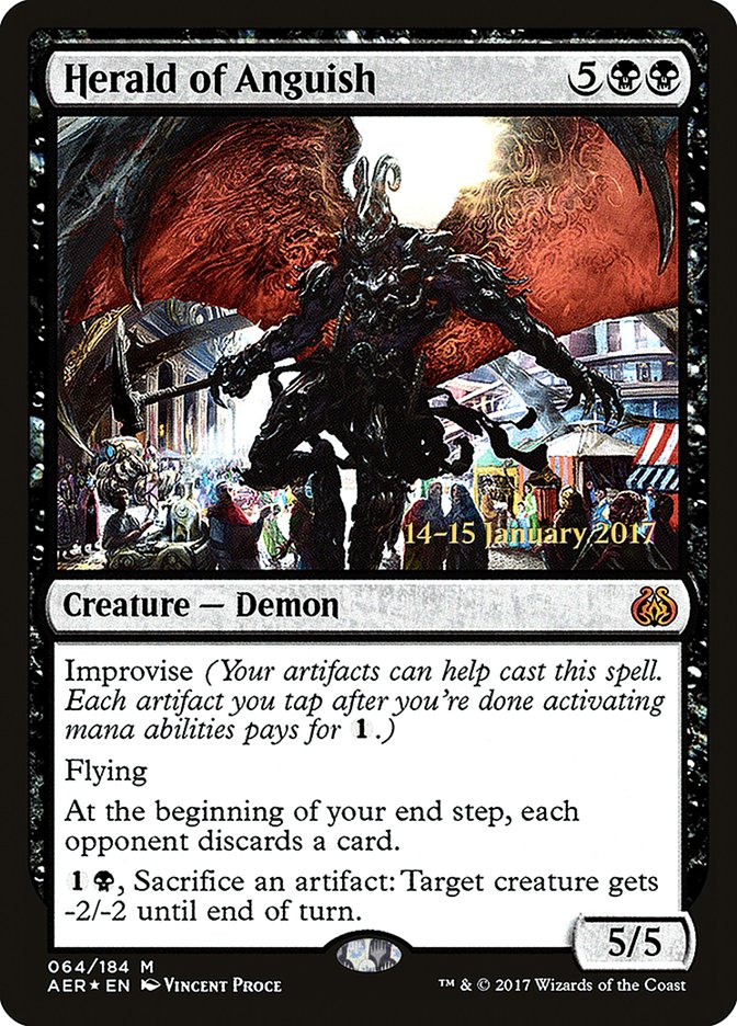 Herald of Anguish [Aether Revolt Prerelease Promos] | I Want That Stuff Brandon