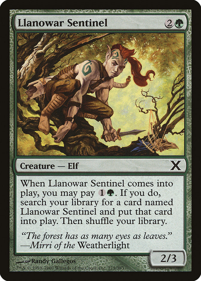 Llanowar Sentinel [Tenth Edition] | I Want That Stuff Brandon