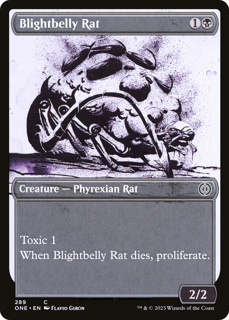 Blightbelly Rat (Showcase Ichor) [Phyrexia: All Will Be One] | I Want That Stuff Brandon