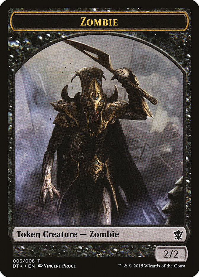 Zombie Token [Dragons of Tarkir Tokens] | I Want That Stuff Brandon