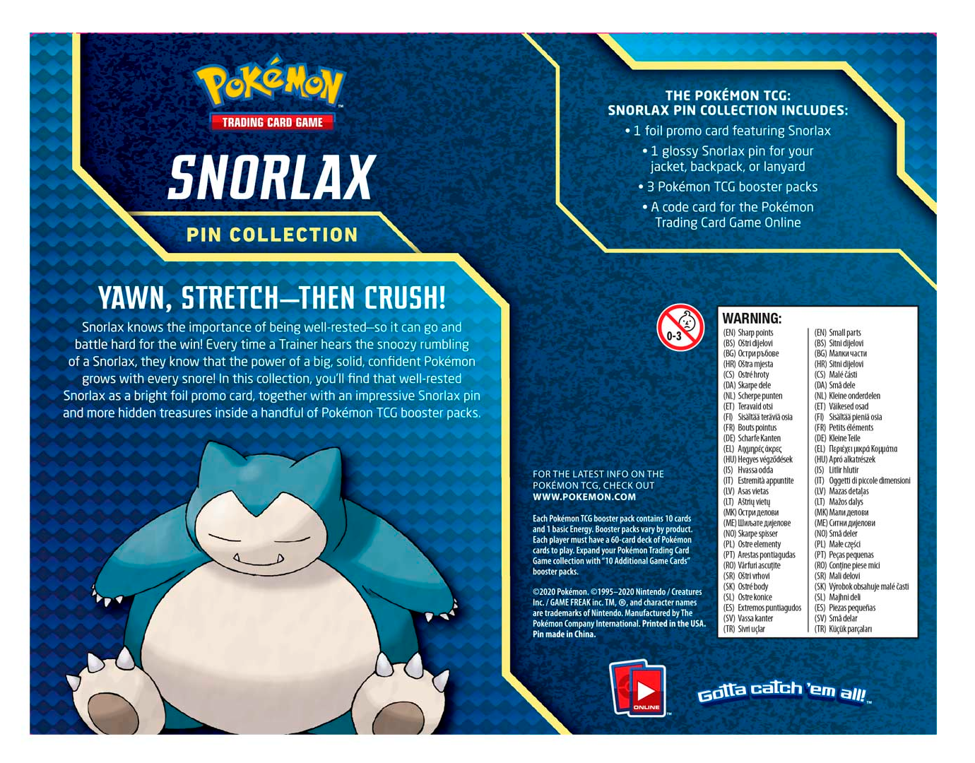 Sword & Shield - Pin Collection (Snorlax) | I Want That Stuff Brandon