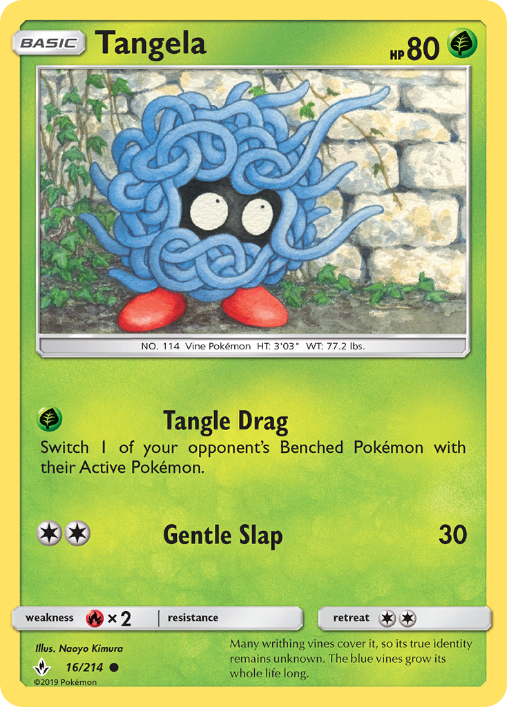 Tangela (16/214) [Sun & Moon: Unbroken Bonds] | I Want That Stuff Brandon