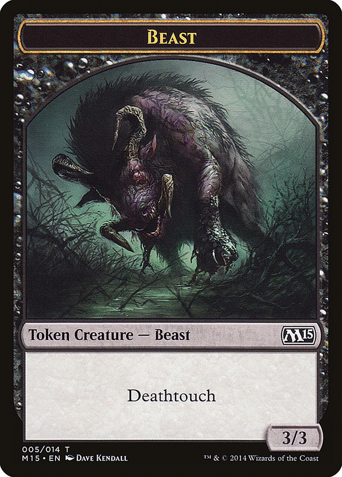 Beast Token (005/014) [Magic 2015 Tokens] | I Want That Stuff Brandon