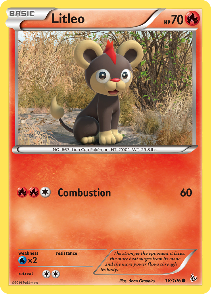 Litleo (18/106) [XY: Flashfire] | I Want That Stuff Brandon