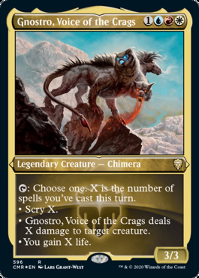 Gnostro, Voice of the Crags (Etched) [Commander Legends] | I Want That Stuff Brandon