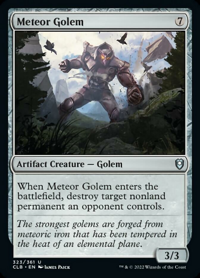 Meteor Golem [Commander Legends: Battle for Baldur's Gate] | I Want That Stuff Brandon
