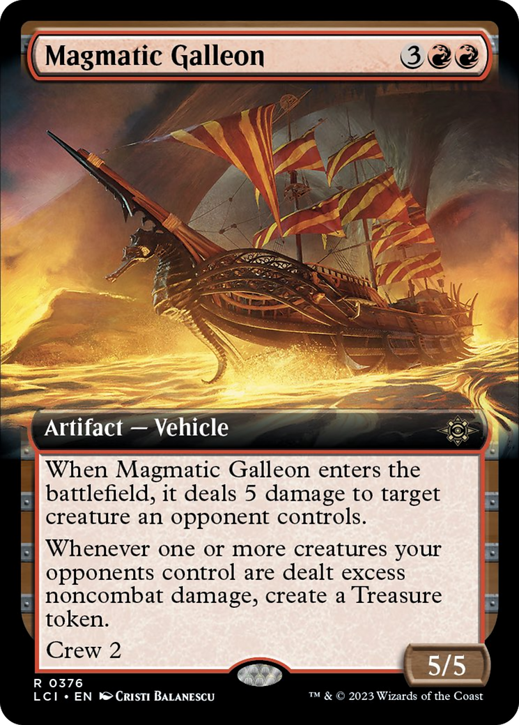 Magmatic Galleon (Extended Art) [The Lost Caverns of Ixalan] | I Want That Stuff Brandon