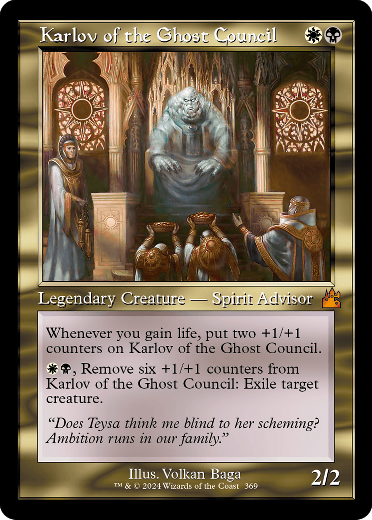 Karlov of the Ghost Council (Retro Frame) [Ravnica Remastered] | I Want That Stuff Brandon