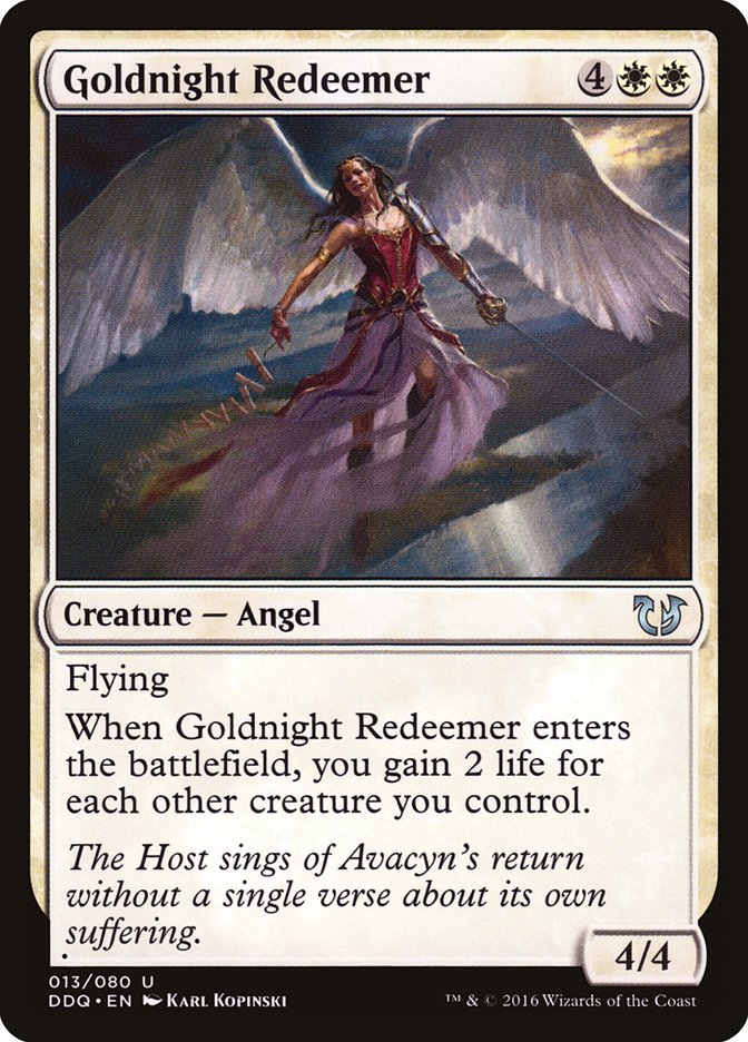 Goldnight Redeemer [Duel Decks: Blessed vs. Cursed] | I Want That Stuff Brandon