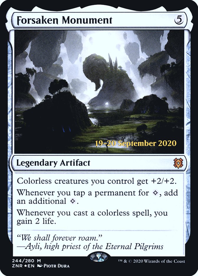 Forsaken Monument [Zendikar Rising Prerelease Promos] | I Want That Stuff Brandon