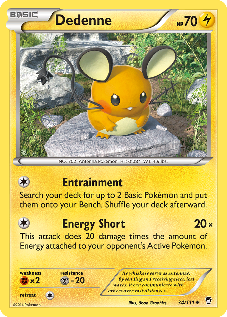 Dedenne (34/111) [XY: Furious Fists] | I Want That Stuff Brandon