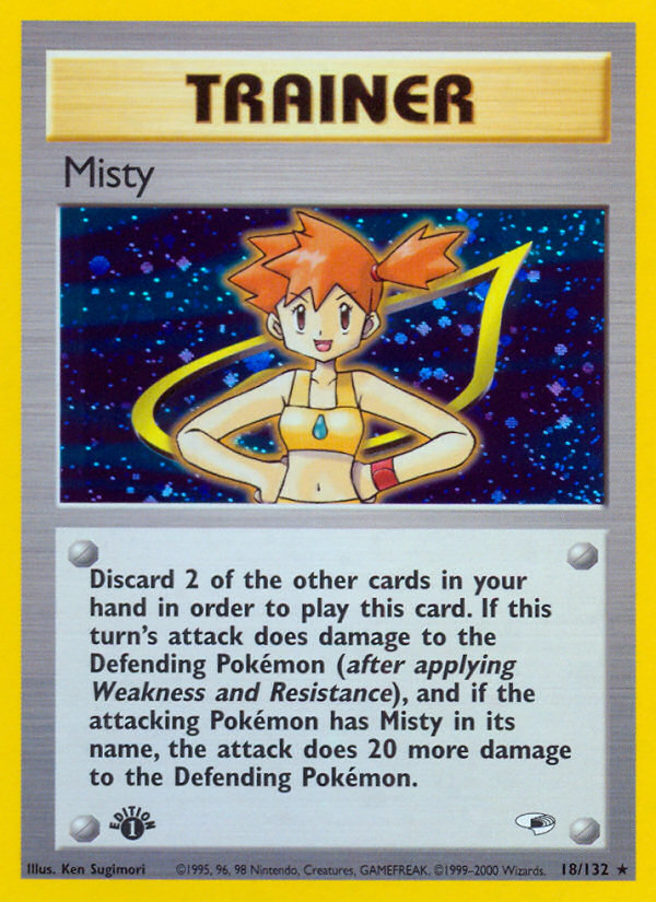 Misty (18/132) [Gym Heroes 1st Edition] | I Want That Stuff Brandon