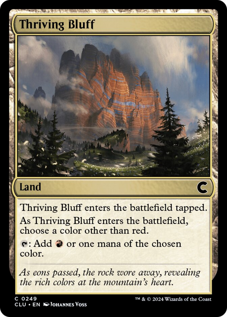 Thriving Bluff [Ravnica: Clue Edition] | I Want That Stuff Brandon
