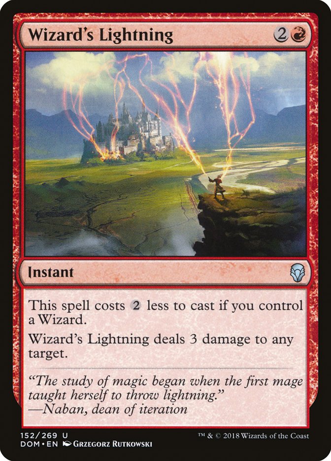 Wizard's Lightning [Dominaria] | I Want That Stuff Brandon