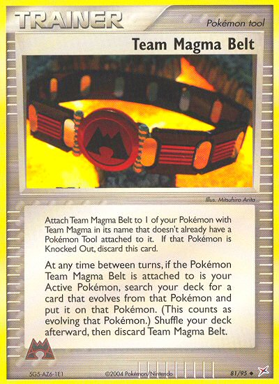 Team Magma Belt (81/95) [EX: Team Magma vs Team Aqua] | I Want That Stuff Brandon