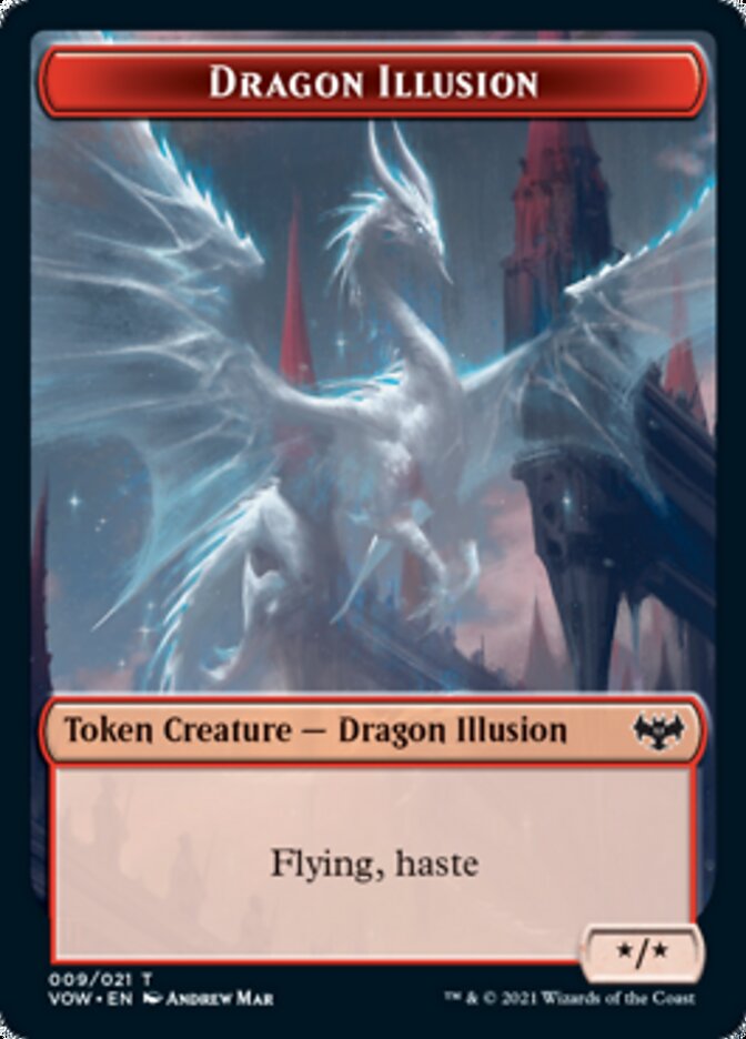 Dragon Illusion Token [Innistrad: Crimson Vow Tokens] | I Want That Stuff Brandon