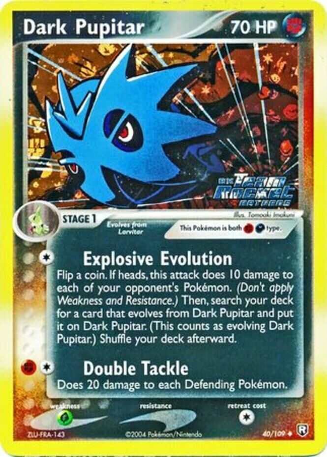 Dark Pupitar (40/109) (Stamped) [EX: Team Rocket Returns] | I Want That Stuff Brandon