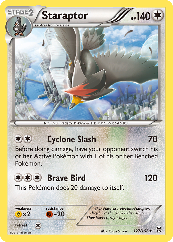 Staraptor (127/162) [XY: BREAKthrough] | I Want That Stuff Brandon