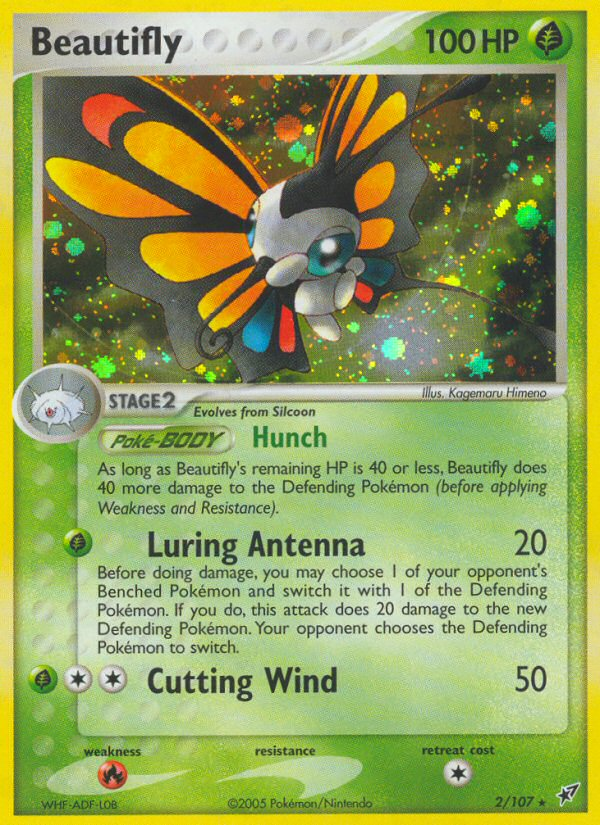 Beautifly (2/107) [EX: Deoxys] | I Want That Stuff Brandon