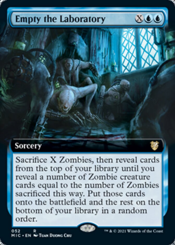 Empty the Laboratory (Extended Art) [Innistrad: Midnight Hunt Commander] | I Want That Stuff Brandon