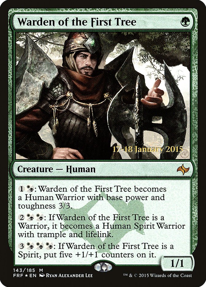 Warden of the First Tree [Fate Reforged Prerelease Promos] | I Want That Stuff Brandon