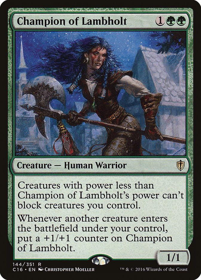 Champion of Lambholt [Commander 2016] | I Want That Stuff Brandon