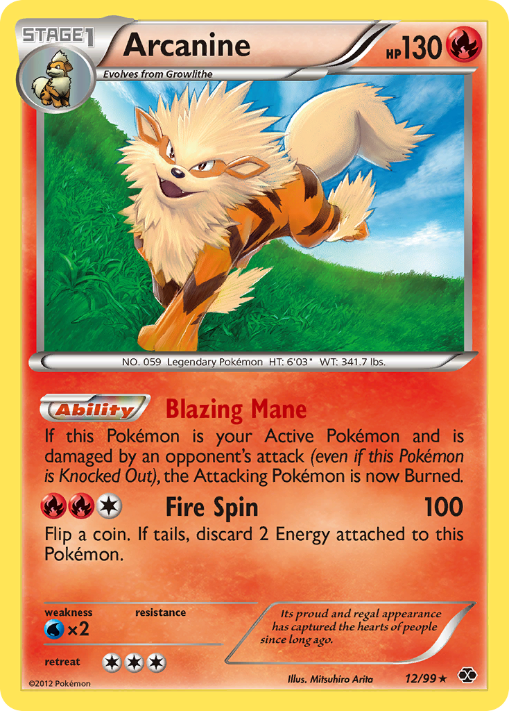 Arcanine (12/99) [Black & White: Next Destinies] | I Want That Stuff Brandon