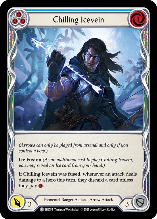 Chilling Icevein (Blue) [ELE052] (Tales of Aria)  1st Edition Normal | I Want That Stuff Brandon