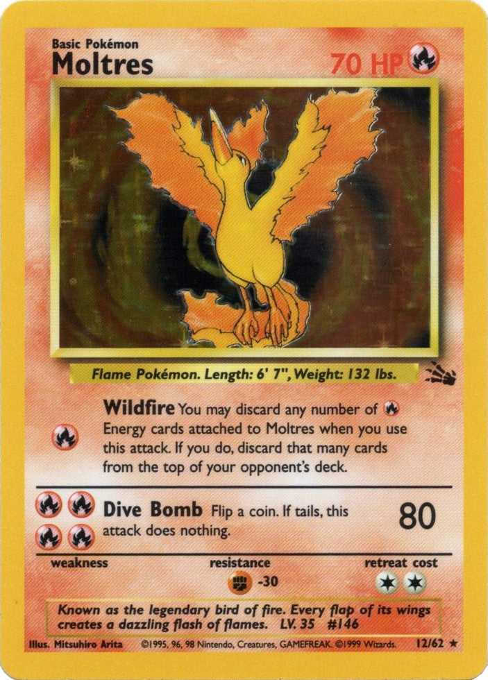 Moltres (12/62) [Fossil Unlimited] | I Want That Stuff Brandon