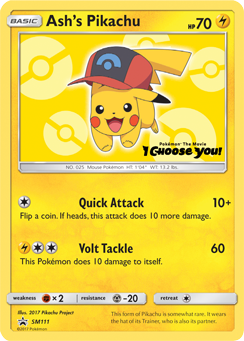 Ash's Pikachu (SM111) [Sun & Moon: Black Star Promos] | I Want That Stuff Brandon