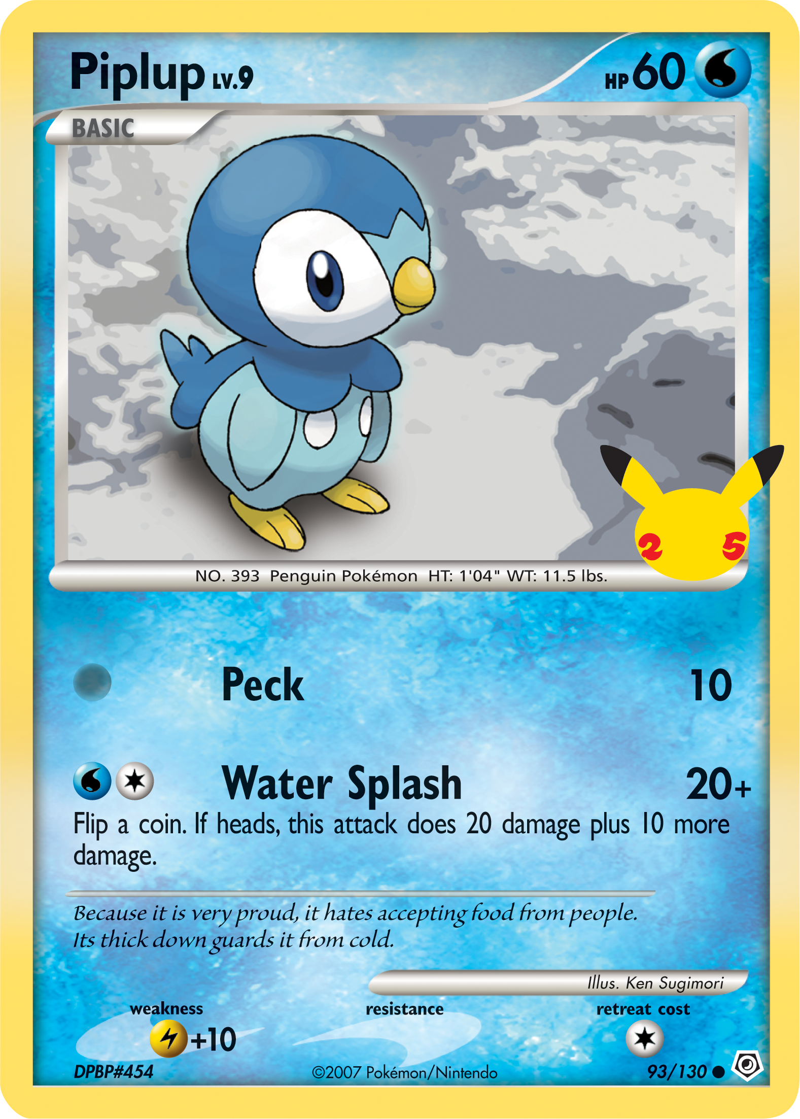Piplup (93/130) [First Partner Pack] | I Want That Stuff Brandon