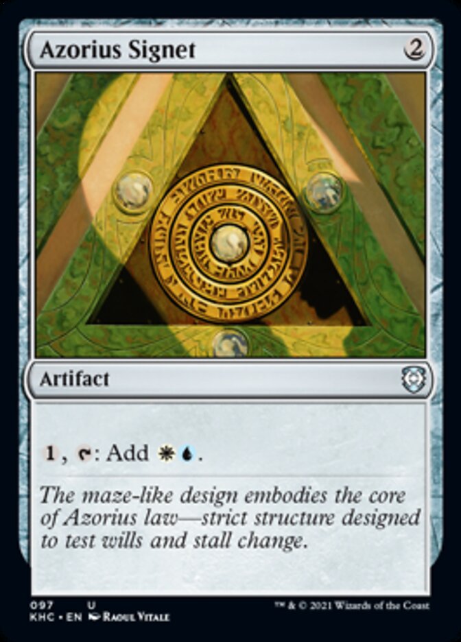 Azorius Signet [Kaldheim Commander] | I Want That Stuff Brandon