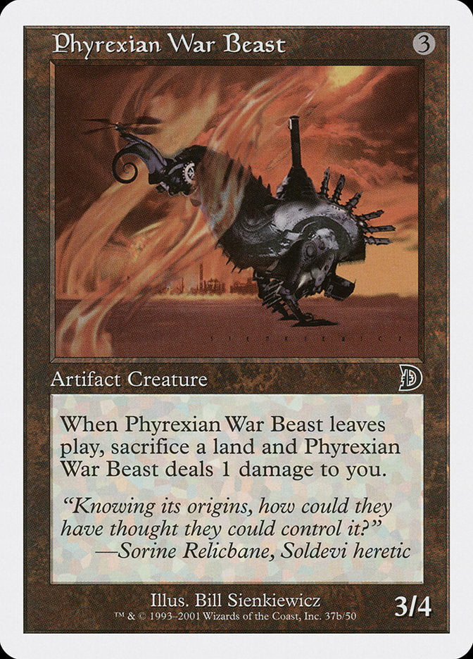 Phyrexian War Beast (Signature on Right) [Deckmasters] | I Want That Stuff Brandon