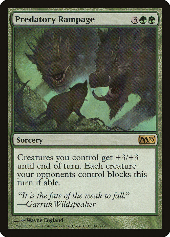 Predatory Rampage [Magic 2013] | I Want That Stuff Brandon